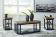Furniture City Biloxi - Ashley Furniture - Landocken Table (Set of 3) - Occasional Table Set (3/CN) / Brown/Blue - T402-13