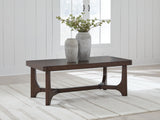 Furniture City Biloxi - Ashley Furniture - Korestone Coffee Table - Rectangular Cocktail Table / Dark Brown - T438-1