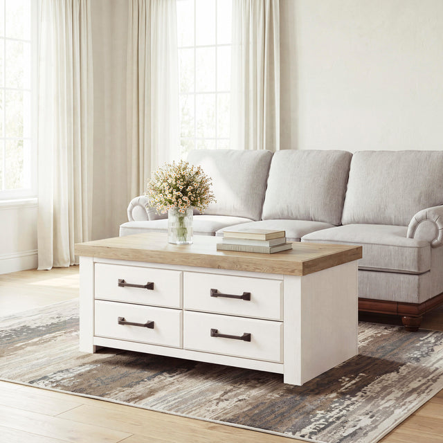 Furniture City Biloxi - Ashley Furniture - Savonport Coffee Table - Rectangular Cocktail Table - T4615-1