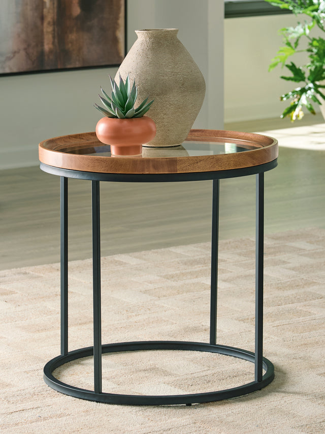 Furniture City Biloxi - Ashley Furniture - Noraluna End Table - Round End Table - T502-6
