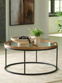 Furniture City Biloxi - Ashley Furniture - Noraluna Coffee Table - Round Cocktail Table - T502-8
