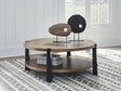 Furniture City Biloxi - Ashley Furniture - Ridgester Coffee Table - Round Cocktail Table - T518-8