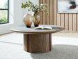 Furniture City Biloxi - Ashley Furniture - Dontayne Coffee Table - Round Cocktail Table - T563-8