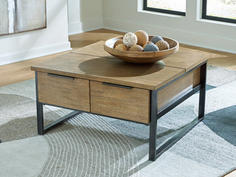 Furniture City Biloxi - Ashley Furniture - Montia Lift-Top Coffee Table - Lift Top Cocktail Table - T602-00