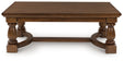 Furniture City Biloxi - Ashley Furniture - Sturlayne Coffee Table - Rectangular Cocktail Table / Brown - T609-1