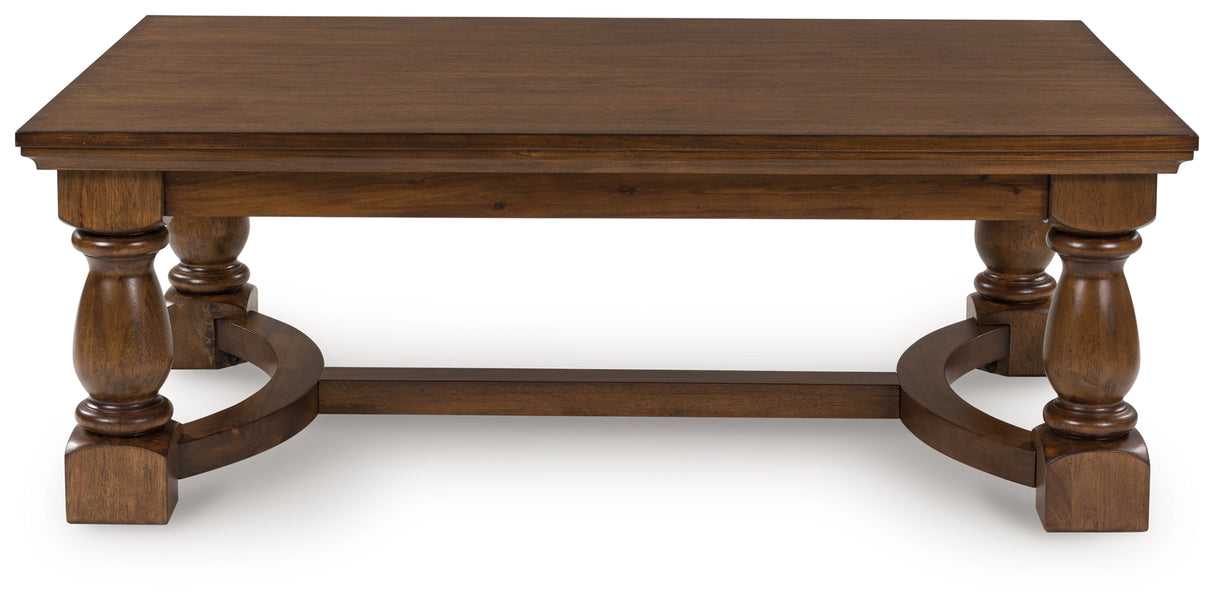 Furniture City Biloxi - Ashley Furniture - Sturlayne Coffee Table - Rectangular Cocktail Table / Brown - T609-1