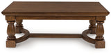Furniture City Biloxi - Ashley Furniture - Sturlayne Coffee Table - Rectangular Cocktail Table / Brown - T609-1