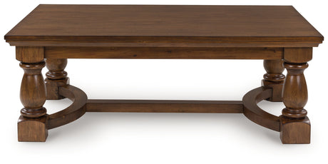 Furniture City Biloxi - Ashley Furniture - Sturlayne Coffee Table - Rectangular Cocktail Table / Brown - T609-1