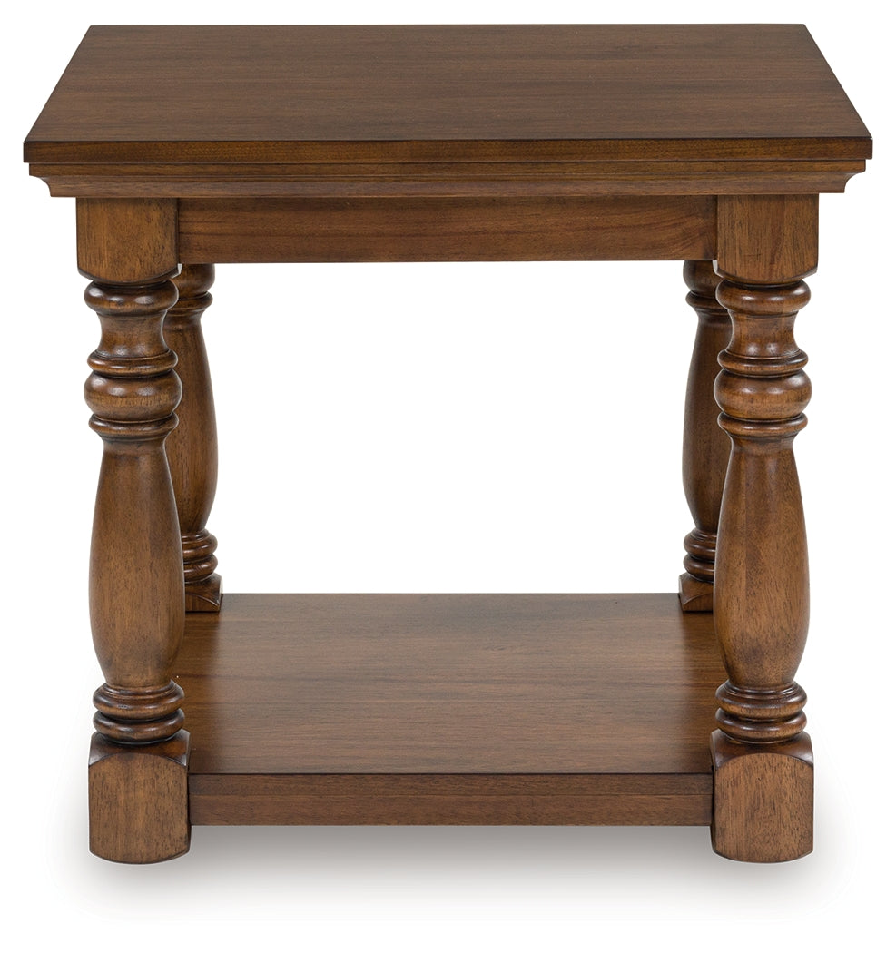 Furniture City Biloxi - Ashley Furniture - Sturlayne End Table - Rectangular End Table / Brown - T609-3