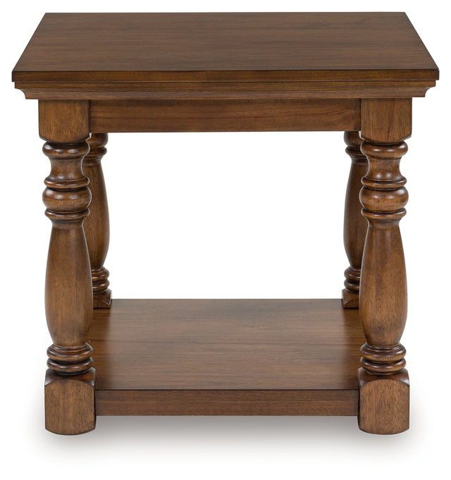 Furniture City Biloxi - Ashley Furniture - Sturlayne End Table - Rectangular End Table / Brown - T609-3