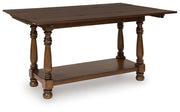 Furniture City Biloxi - Ashley Furniture - Sturlayne Flip Top Sofa Table - Flip Top Sofa Table / Brown - T609-4