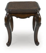 Furniture City Biloxi - Ashley Furniture - Maylee End Table - Rectangular End Table / Dark Brown - T617-3