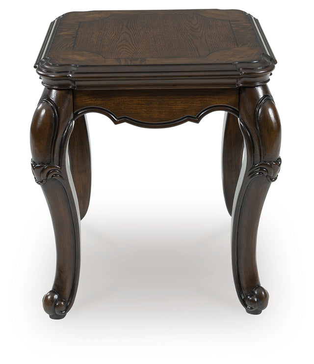 Furniture City Biloxi - Ashley Furniture - Maylee End Table - Rectangular End Table / Dark Brown - T617-3
