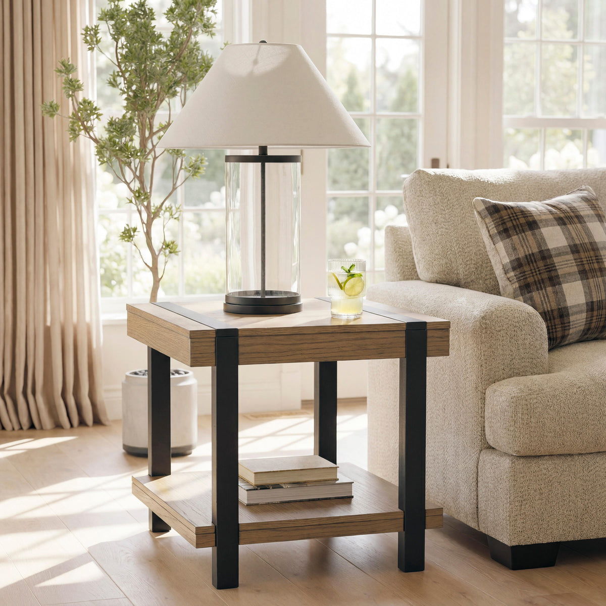 Furniture City Biloxi - Ashley Furniture - Jorannti End Table - Square End Table - T631-2