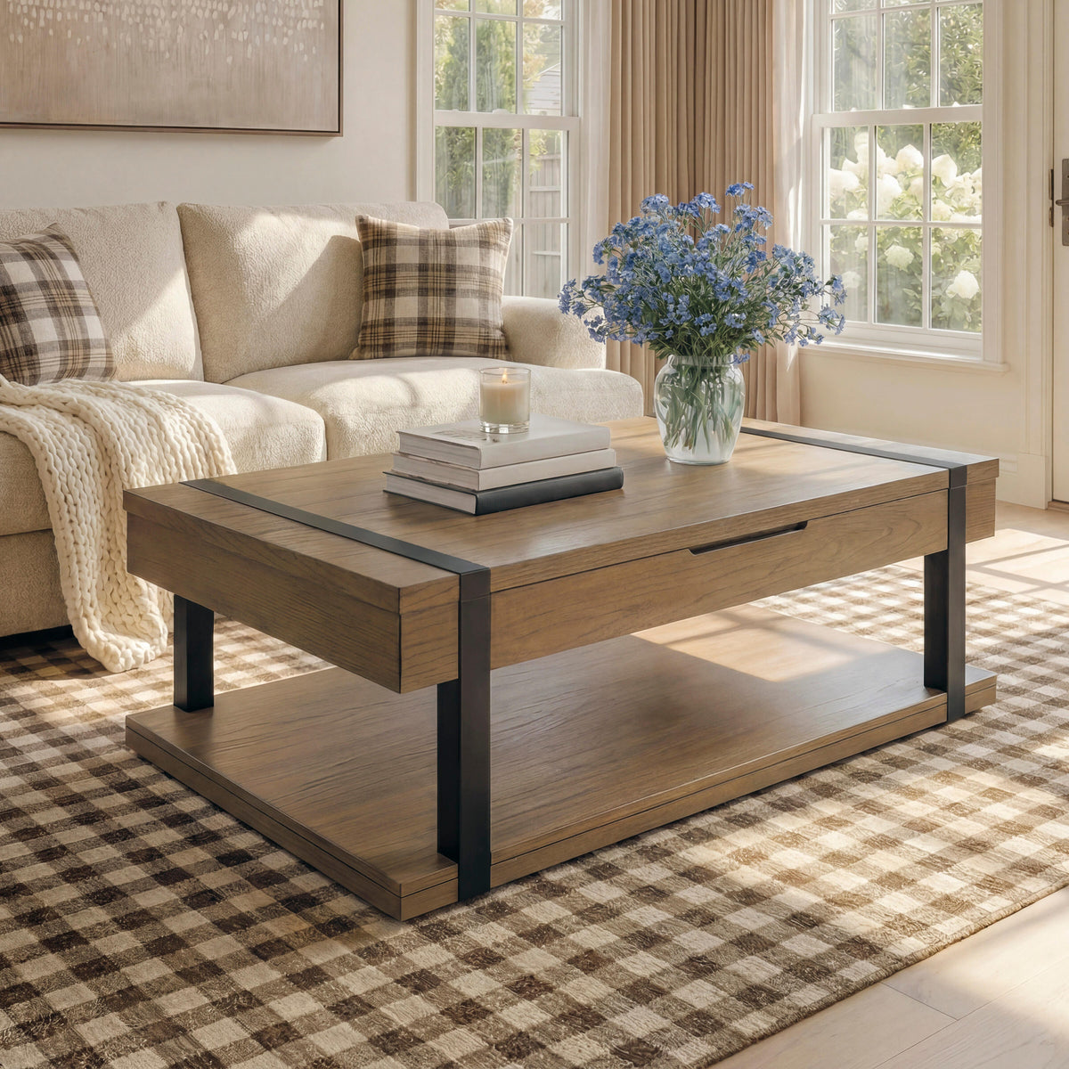 Furniture City Biloxi - Ashley Furniture - Jorannti Lift-Top Coffee Table - Rect Lift Top Cocktail Table - T631-9