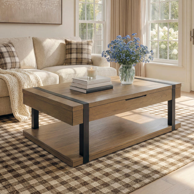 Furniture City Biloxi - Ashley Furniture - Jorannti Lift-Top Coffee Table - Rect Lift Top Cocktail Table - T631-9