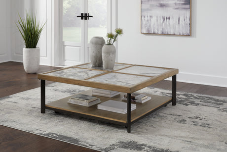 Furniture City Biloxi - Ashley Furniture - Montia Coffee Table - Square Cocktail Table / Multi - T632-8