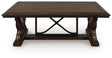 Furniture City Biloxi - Ashley Furniture - Maylee Coffee Table - Rectangular Cocktail Table / Dark Brown - T647-1