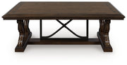 Furniture City Biloxi - Ashley Furniture - Maylee Coffee Table - Rectangular Cocktail Table / Dark Brown - T647-1
