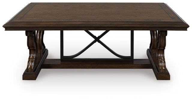 Furniture City Biloxi - Ashley Furniture - Maylee Coffee Table - Rectangular Cocktail Table / Dark Brown - T647-1