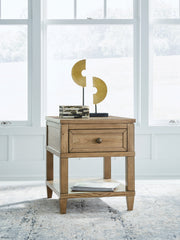 Furniture City Biloxi - Ashley Furniture - Sharlance End Table - Rectangular End Table / Light Brown - T655-3