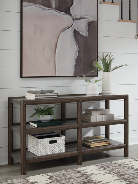 Furniture City Biloxi - Ashley Furniture - Kallenny Sofa Table - Sofa Table / Brown/Gray - T669-4