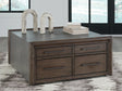 Furniture City Biloxi - Ashley Furniture - Kallenny Coffee Table - Square Cocktail Table / Brown/Gray - T669-8