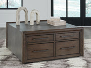 Furniture City Biloxi - Ashley Furniture - Kallenny Coffee Table - Square Cocktail Table / Brown/Gray - T669-8