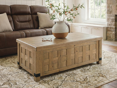 Furniture City Biloxi - Ashley Furniture - Ridgester Lift-Top Coffee Table - Lift Top Cocktail Table - T858-9