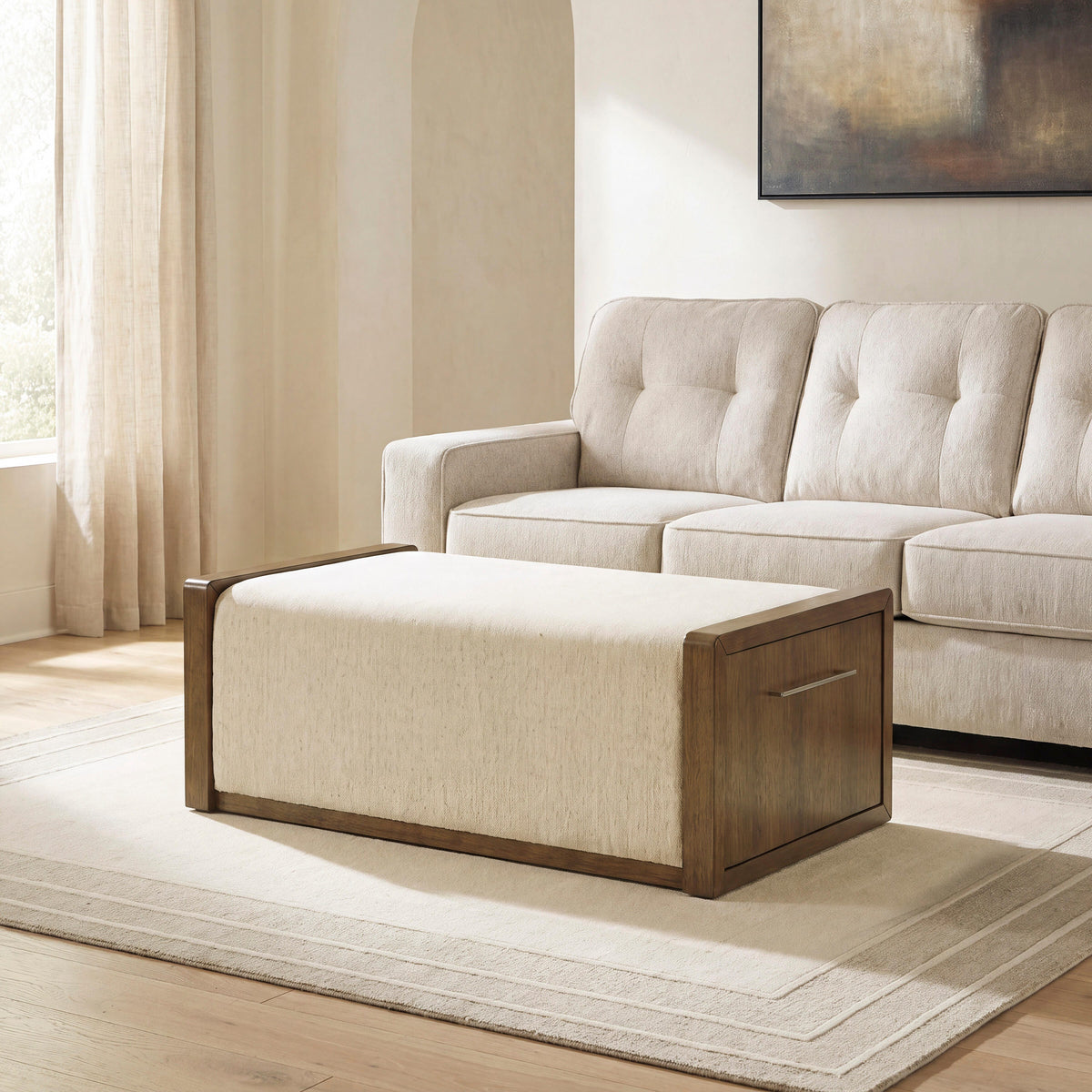Furniture City Biloxi - Ashley Furniture - Marxmore Upholstered Ottoman with Storage - UPH Ottoman with Storage - T983-20