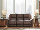 Furniture City Biloxi - Ashley Furniture - Bleckley Living Room - PWR REC Sofa with ADJ Headrest / Espresso - PCU1200115