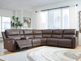 Furniture City Biloxi - Ashley Furniture - Bleckley Sectional - 6-Piece Power Reclining Sectional / Espresso - PCU12001S5