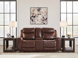 Furniture City Biloxi - Ashley Furniture - Next Move Living Room - PWR REC Loveseat/CON/ADJ HDRST / Mahogany - PCU1210218