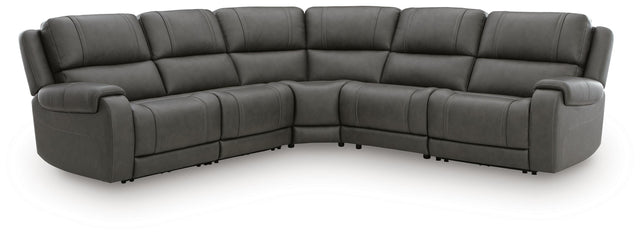 Furniture City Biloxi - Ashley Furniture - 5Z - Pittson Sectional - 5-Piece Power Reclining Sectional - PCU12600S9