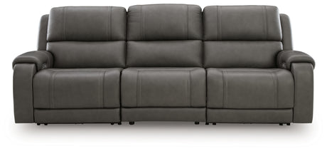 Furniture City Biloxi - Ashley Furniture - 5Z - Pittson Sectional - 3-Piece Power Sectional Reclining Sofa / Anchor - PCU12600S3