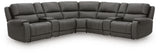 Furniture City Biloxi - Ashley Furniture - 5Z - Pittson Sectional - 7-Piece Power Reclining Sectional - PCU12600S7