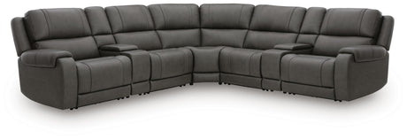 Furniture City Biloxi - Ashley Furniture - 5Z - Pittson Sectional - 7-Piece Power Reclining Sectional - PCU12600S7