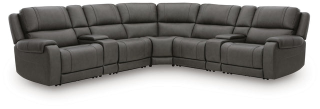 Furniture City Biloxi - Ashley Furniture - 5Z - Pittson Sectional - 7-Piece Power Reclining Sectional - PCU12600S7