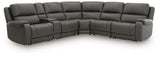 Furniture City Biloxi - Ashley Furniture - 5Z - Pittson Sectional - 6-Piece Power Reclining Sectional - PCU12600S8