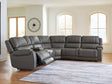 Furniture City Biloxi - Ashley Furniture - 5Z - Pittson Sectional - 6-Piece Power Reclining Sectional - PCU12600S5