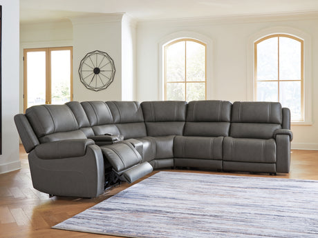 Furniture City Biloxi - Ashley Furniture - 5Z - Pittson Sectional - 6-Piece Power Reclining Sectional - PCU12600S5