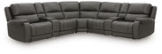 Furniture City Biloxi - Ashley Furniture - 5Z - Pittson Sectional - 7-Piece Power Reclining Sectional - PCU12600S11