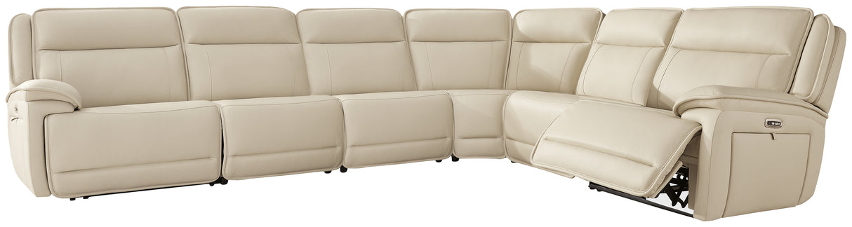 Furniture City Biloxi - Ashley Furniture - Double Deal Sectional - 6-Piece Reclining Sectional / Almond - U13001S7