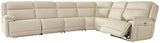 Furniture City Biloxi - Ashley Furniture - Double Deal Sectional - 6-Piece Reclining Sectional / Almond - U13001S7