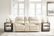 Furniture City Biloxi - Ashley Furniture - Dahlmoore Living Room - DBL REC PWR Loveseat w/Console / Almond - U1320096