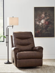 Furniture City Biloxi - Ashley Furniture - Flynwood Living Room - Swivel Glider Recliner / Espresso - PCU1340061