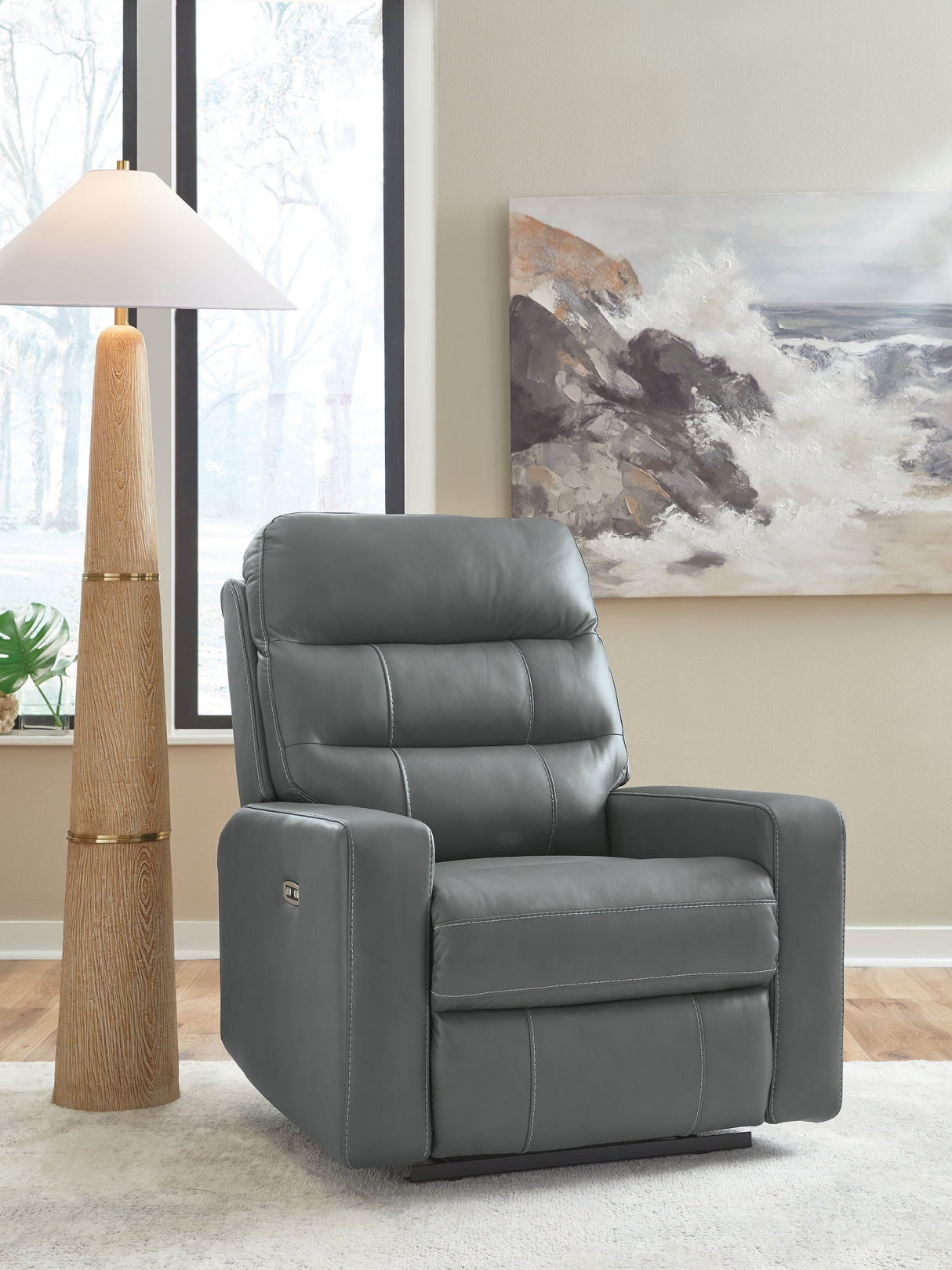 Furniture City Biloxi - Ashley Furniture - Pennacle Pier Living Room - PWR Recliner/ADJ Headrest / Tideon - PCU1350113