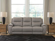 Furniture City Biloxi - Ashley Furniture - Real Moments Living Room - PWR REC Sofa w/Audio Seating - PCU1370015A