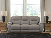 Furniture City Biloxi - Ashley Furniture - Real Moments Living Room - PWR REC Sofa w/Audio Seating - PCU1370015A