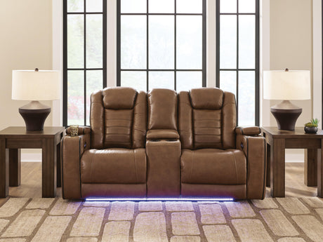Furniture City Biloxi - Ashley Furniture - Gruaro Living Room - PWR REC Loveseat/CON/ADJ HDRST - PCU1420018